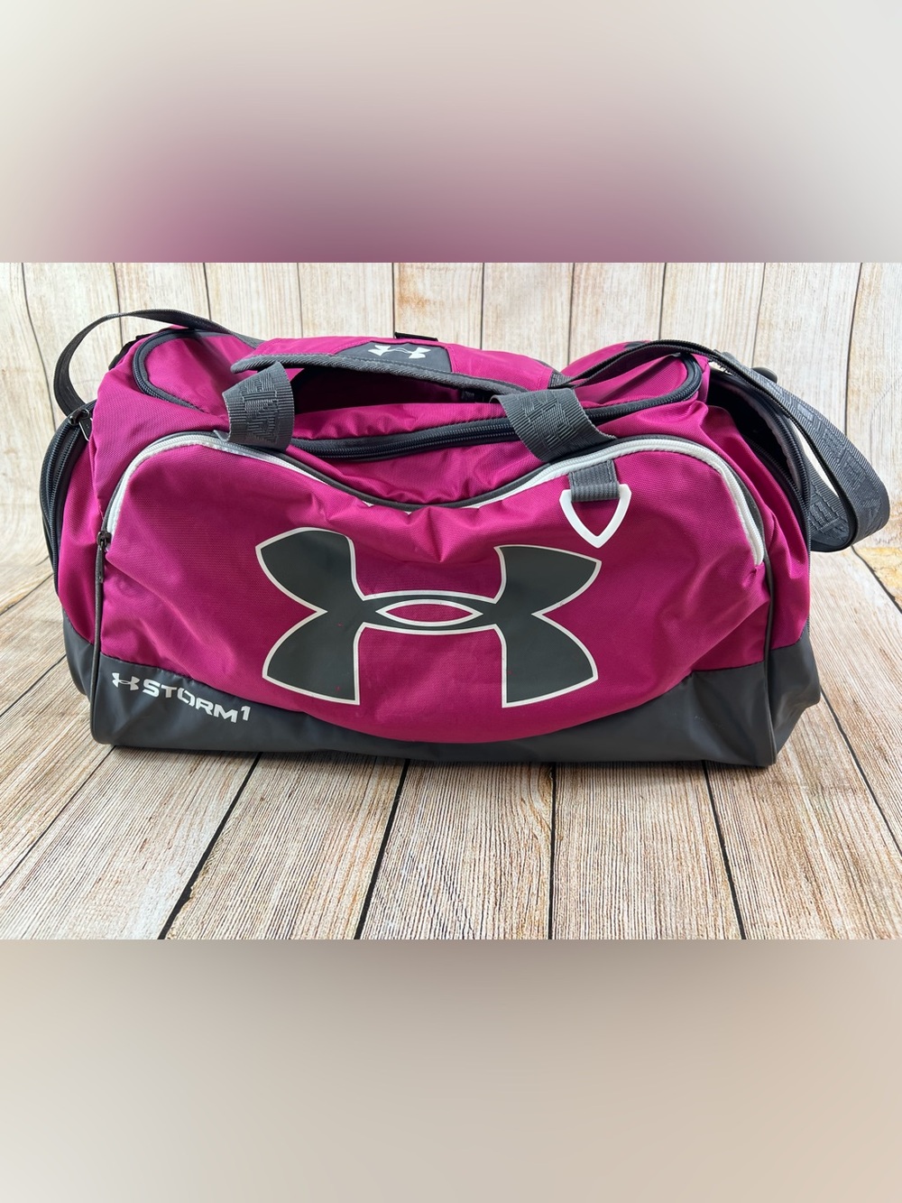 Under Armour Storm Undeniable II Duffle Bag Tropic Pink Graphite